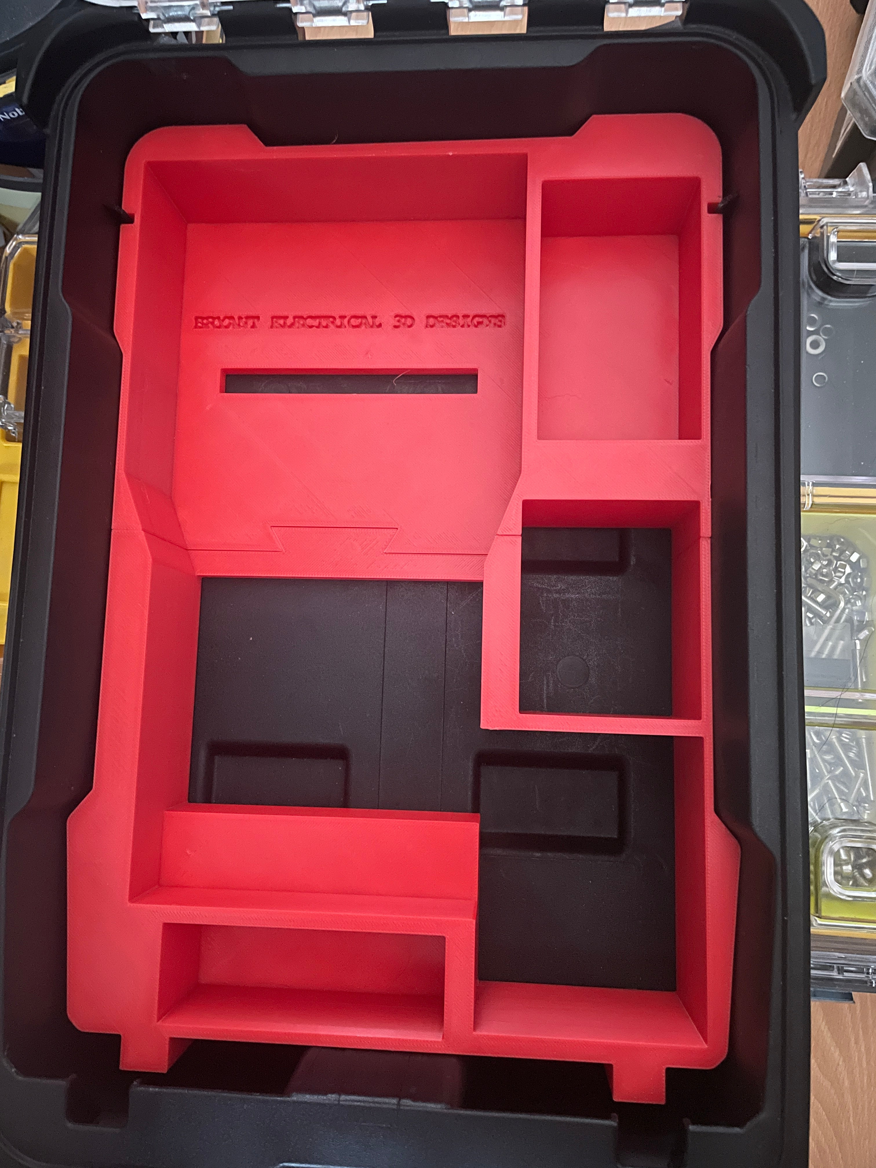 Brother E560 printer insert for Milwaukee packout half organiser
